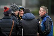 27 February 2015; UL manager Brian Lohan speaks to reporters after the game. Independent.ie Fitzgibbon Cup Semi-Final, University of Limerick v Limerick IT. Limerick IT, Limerick. Picture credit: Diarmuid Greene / SPORTSFILE