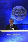 27 February 2015; Cavan County Board Chairman Gerry Brady welcomes delegates to the GAA Annual Congress 2015. Slieve Russell Hotel, Cavan. Picture credit: Ray McManus / SPORTSFILE