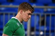 27 February 2015; A dejected Garry Ringrose, Ireland, after the game. U20's Six Nations Rugby Championship, Ireland v England. Donnybrook Stadium, Donnybrook, Dublin. Picture credit: Brendan Moran / SPORTSFILE