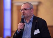 28 February 2015; Tony Bass, European GAA Board Sponsorship officer and delegate to GAA Council,   during the GAA Annual Congress 2015. Slieve Russell Hotel, Cavan. Picture credit: Ray McManus / SPORTSFILE