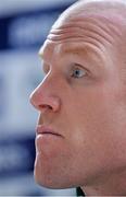 28 February 2015; Ireland captain Paul O'Connell speaking during a press conference. Aviva Stadium, Lansdowne Road, Dublin. Picture credit: Brendan Moran / SPORTSFILE