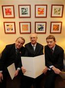 24 January 2008; John Treacy, CEO of the Irish Sports Council, centre, with President of the GAA Nickey Brennan, left, and CEO of Athletics Ireland Brendan Hackett, at the announcement of details of the Irish Sports Council Budget for 2008. The wide range of Irish sports, from angling to volleyball, gathered today to hear the Minister for Arts, Sport and Tourism, Mr. Seamus Brennan T.D. announce Ä13.5 million in funding for governing bodies for 2008. Conrad Dublin Hotel, Earlsfort Terrace, Dublin. Picture credit: Brian Lawless / SPORTSFILE