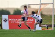 26 January 2008; Valerie Mulcahy, Cork and 2007 All Stars, in action against Sinead Dooley, Meath and 2006 All Stars. Exhibition Game, 2006 O'Neills/TG4 Ladies GAA All Stars v 2007 O'Neills/TG4 Ladies GAA All Stars, Dubai Polo and Equestrian Club, Dubai, United Arab Emirates. Picture credit: Brendan Moran / SPORTSFILE  *** Local Caption ***