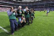 29 July 2007; Photographers photograph the coin toss before the game. Guinness All-Ireland Senior Hurling Championship Quarter-Final, Cork v Waterford, Croke Park, Dublin. Picture credit; Ray McManus / SPORTSFILE