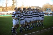 27 January 2008; Belvedere College line up before the game. Leinster Schools Senior Cup, 1st Round, Terenure College v Belvedere College, Donnybrook, Dublin. Picture credit; Caroline Quinn / SPORTSFILE *** Local Caption ***