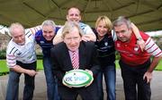 28 January 2008;  John Kenny, Brent Pope, Ryle Nugent, Tom McGurk, Tracy Piggott and Michael Corcoranat at the launch of RTÉ Sport's comprehensive live coverage of 2008 RBS 6 Nations Europe's Premier International Rugby Tournament on RTÉ Two television, RTÉ Radio 1 and RTÉ.ie. The Bandstand, St Stephen's Green Park, Dublin. Picture credit: Stephen McCarthy / SPORTSFILE
