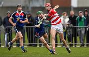 27 February 2015; Kevin Kavanagh, CIT, in action against Gavin O'Brien and Ger Teehan, left, WIT. Independent.ie Fitzgibbon Cup Semi-Final, Cork IT v Waterford IT. Limerick IT, Limerick. Picture credit: Diarmuid Greene / SPORTSFILE