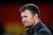 28 February 2015; Munster's Donnacha Ryan on the sideline before the start of the game. Guinness PRO12, Round 16, Munster v Glasgow Warriors. Irish Independent Park, Cork. Picture credit: Matt Browne / SPORTSFILE