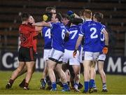 28 February 2015; Players from both sides are involved in a tussle during the game. Allianz Football League, Division 2, Round 3, Cavan v Down. Kingspan Breffni Park, Cavan. Picture credit: Pat Murphy / SPORTSFILE