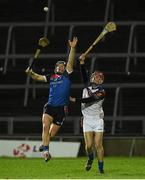 28 February 2015; Jake Dillon, WIT, in action against Gearoid Ryan, UL. Independent.ie Fitzgibbon Cup Final, University of Limerick v Waterford Institute of Technology. Gaelic Grounds, Limerick. Picture credit: Diarmuid Greene / SPORTSFILE