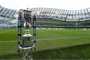 1 March 2015; A general view of the RBS Six Nations Trophy at the Aviva Stadium ahead of the game. RBS Six Nations Rugby Championship, Ireland v England. Aviva Stadium, Lansdowne Road, Dublin. Picture credit: Brendan Moran / SPORTSFILE