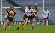 1 March 2015; Grainne Kenneally, Lismore, in action against Lorraine Long, left, and Alice Talbot, Piltown, AIB All Ireland Intermediate Club Camogie Final, Piltown, Co Kilkenny,  v Lismore, Co Waterford. Croke Park, Dublin. Picture credit: Ray McManus / SPORTSFILE