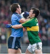 1 March 2015; Tomas Brady, Dublin, in action against Paul Murphy, Kerry. Allianz Football League, Division 1, Round 3, Kerry v Dublin. Fitzgerald Stadium, Killarney, Co. Kerry. Picture credit: Diarmuid Greene / SPORTSFILE