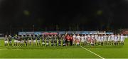 28 February 2015; The Ireland Legends and England Legends and match officials ahead of the game. Ireland legends v England legends.  Donnybrook Stadium, Donnybrook, Dublin. Picture credit: Piaras Ó Mídheach / SPORTSFILE