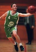 9 May 2000; Adrian Fulton of Ireland during the International Basketball Friendly match between Ireland and Scotland at the National Basketball Arena in Tallaght, Dublin. Photo by Brendan Moran/Sportsfile
