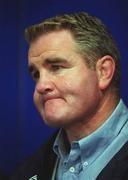 18 May 2000; St Mary's head coach Brent Pope during a press conference ahead of the AIB All-Ireland League Final between Lansdowne and St Mary’s, at Lansdowne Road in Dublin. Photo by Brendan Moran/Sportsfile