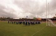 14 May 2000; A general view of the pitch and stadium as the band play prior to the Bank of Ireland Ulster Senior Football Championship Preliminary Round match between Fermanagh and Monaghan at Brewster Park in Enniskillen, Fermanagh. Photo by Damien Eagers/Sportsfile