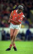 2 April 2000; Brian Corcoran of Cork during the Church & General National Hurling League Division 1B match between Cork and Tipperary at Páirc U’ Chaoimh in Cork. Photo by Brendan Moran/Sportsfile