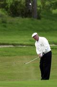 12 May 2000; Christy O'Connor Jnr pitches onto the 1st green during the AIB Irish Senior Open at Tulfarris Golf Club in Blessington, Wicklow. Photo by Matt Browne/Sportsfile