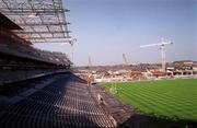 7 May 2000; A view of the Davin and Hogan Stands during contruction prior to the Church & General National Football League Division 2 Final match between Louth and Offaly at Croke Park in Dublin. Photo by Ray McManus/Sportsfile