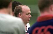 5 May 2000; Munster head coach Declan Kidney has a word with his players during a Munster Rugby squad training session at Stade du Parc Lescure in Bordeaux, France. Photo by Brendan Moran/Sportsfile