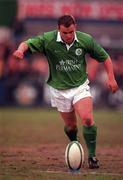 31 March 2000; Emmet Farrell of Ireland during the Six Nations A Rugby Championship match between Ireland and Wales at Donnybrook Stadium in Dublin. Photo by Aoife Rice/Sportsfile
