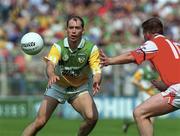 7 May 2000; Finbar Cullen of Offaly in action against Mark Stanfield of Louth during the Church & General National Football League Division 2 Final match between Louth and Offaly at Croke Park in Dublin. Photo by Brendan Moran/Sportsfile