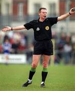 23 April 2000; Referee Gerry Kinneavy during the Church & General National Football League Division 2 Semi-Final match between Louth and Laois at Cusack Park in Mullingar, Westmeath. Photo by Ray McManus/Sportsfile
