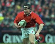 1 April 2000; Gethin Williams of Wales during the Lloyds TSB 6 Nations match between Ireland and Wales at Lansdowne Road in Dublin. Photo by Brendan Moran/Sportsfile