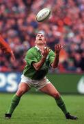 1 April 2000; Girvan Dempsey of Ireland during the Lloyds TSB 6 Nations match between Ireland and Wales at Lansdowne Road in Dublin. Photo by Brendan Moran/Sportsfile