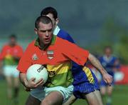 7 May 2000; Johnny Kavanagh of Carlow during the Bank of Ireland Leinster Senior Football Championship Group Stage Round 1 match between Wicklow and Carlow at the Aughrim County Ground in Aughrim, Wicklow. Photo by Matt Browne/Sportsfile