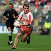 7 May 2000; Johnny McBride of Derry during the Church & General National Football League Final between Derry and Meath at Croke Park in Dublin. Photo by Brendan Moran/Sportsfile