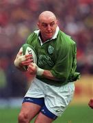 1 April 2000; Keith Wood of Ireland during the Lloyds TSB 6 Nations match between Ireland and Wales at Lansdowne Road in Dublin. Photo by Damien Eagers/Sportsfile