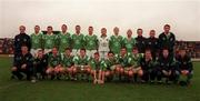 26 April 2000; The Limerick panel prior to the All-Ireland Under 21 Football Championship Semi-Final match between Limerick and Westmeath at O'Moore Park in Porlaoise, Laois. Photo by Damien Eagers/Sportsfile