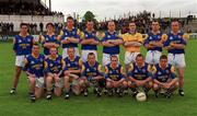 20 May 2000; The Longford panel prior to the Bank of Ireland Leinster Senior Football Championship Group Stage Round 3 match between Carlow and Longford at Dr. Cullen Park, Carlow. Photo by Ray McManus/Sportsfile
