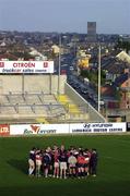 2 May 2000; Players and coaching staff during a Munster Rugby training session at Thomond Park in Limerick. Photo by Brendan Moran/Sportsfile