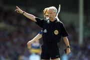 14 May 2000; Referee Pat O'Connor during the Church & General National Hurling League Final match between Tipperary and Galway at the Gaelic Grounds in Limerick. Photo by Brendan Moran/Sportsfile