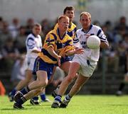 14 May 2000; Ronan Slattery of Clare during the Bank of Ireland Munster Senior Football Championship Quarter-Final match between Clare and Waterford at Cusack Park in Ennis, Clare. Photo by Ray McManus/Sportsfile