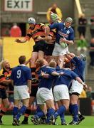 20 May 2000; Malcolm O'Kelly of St Mary's takes possession in the line-out during the AIB All-Ireland League Final match between Lansdowne and St Mary's at Lansdowne Road in Dublin. Photo by Brendan Moran/Sportsfile