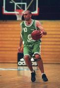 9 May 2000; Stephen McGuirk of Ireland during the International Basketball Friendly match between Ireland and Scotland at the National Basketball Arena in Tallaght, Dublin. Photo by Brendan Moran/Sportsfile