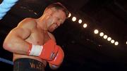 9 March 1996; Steve Collins prior to his WBO Super Middleweight Title Fight against Neville Brown at the Green Glens Arena in Millstreet, Cork. Photo by Brendan Moran/Sportsfile
