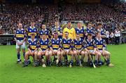 30 April 2000; The Tipperary panel prior to the Church & General National Hurling League Division 1 Semi-Final match between Tipperary and Limerick at Semple Stadium in Thurles, Tipperary. Photo by Ray McManus/Sportsfile