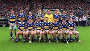 30 April 2000; The Tipperary panel prior to the Church & General National Hurling League Division 1 Semi-Final match between Tipperary and Limerick at Semple Stadium in Thurles, Tipperary. Photo by Ray McManus/Sportsfile