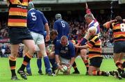 20 May 2000; Referee Alan Lewis signals a try, scored by St Mary's Victor Costello, centre, during the AIB All-Ireland League Final match between Lansdowne and St Mary's at Lansdowne Road in Dublin. Photo by Brendan Moran/Sportsfile
