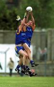 20 May 2000; Shane O'Neill and Barry Sheehan of Wicklow in action against Jack Berry of Wexford during the Bank of Ireland Leinster Senior Football Championship Group Stage Round 3 match between Wicklow and Wexford at Aughrim County Ground in Aughrim, Wicklow. Photo by Matt Browne/Sportsfile