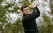 15 April 2004; Raymond Burns watches his tee shot from the 7th tee box during round 1 of the Irish PGA Championship at St Margaret's Golf and Country Club in Skephubble, Co. Dublin. Photo by Matt Browne/Sportsfile