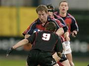 16 April 2004; Jerry Flannery of Munster in action against Mike Blair of Edinburgh during the Celtic League match between Munster and Edinburgh at Musgrave Park in Cork. Photo by Brendan Moran/Sportsfile
