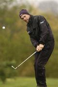 17 April 2004; Pádraig Harrington pitches onto the 4th green during round 3 of the Irish PGA Championship at St Margaret's Golf and Country Club in Skephubble, Co. Dublin. Photo by Matt Browne/Sportsfile