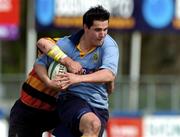 24 April 2004; Niall Kearns of UCD in action against Robbie Dolan of Lansdowne during the Leddin Finance Leinster Junior 1 League Final match between UCD and Lansdowne at Donnybrook Stadium in Dublin. Photo by Brian Lawless/Sportsfile
