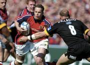 25 April 2004; Christian Cullen of Munster in action against Lawrence Dallaglio of London Wasps during the Heineken Cup Semi-Final match between Munster and London Wasps at Lansdowne Road in Dublin. Photo by Brendan Moran/Sportsfile